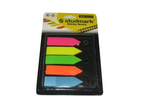 BANDERITAS SEÑALADORA FLECHAS (05425) 5 COLORES