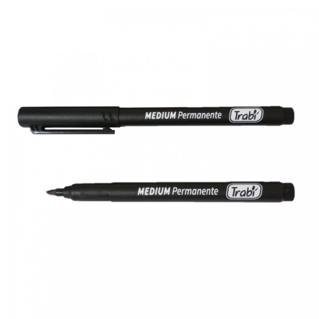 MARCADOR INDELEBLE PUNTA MEDIA  X 12 UNI NEGRO