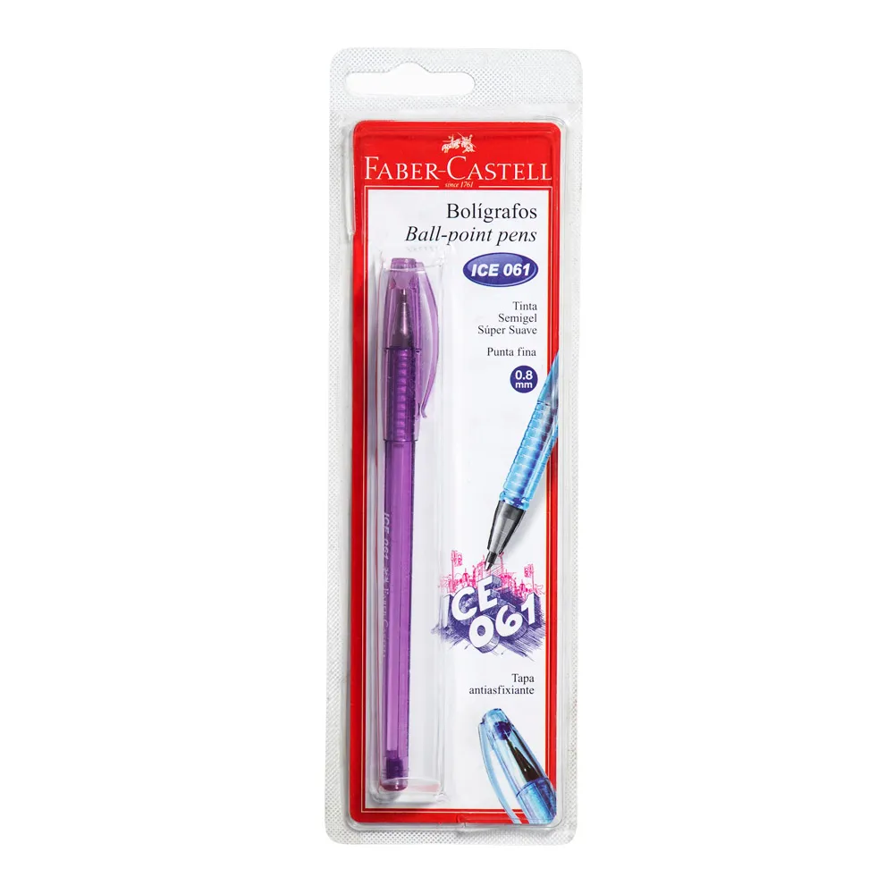 BOLIGRAFO PUNTA FINA ACE 061 MORADO X 12 UNI