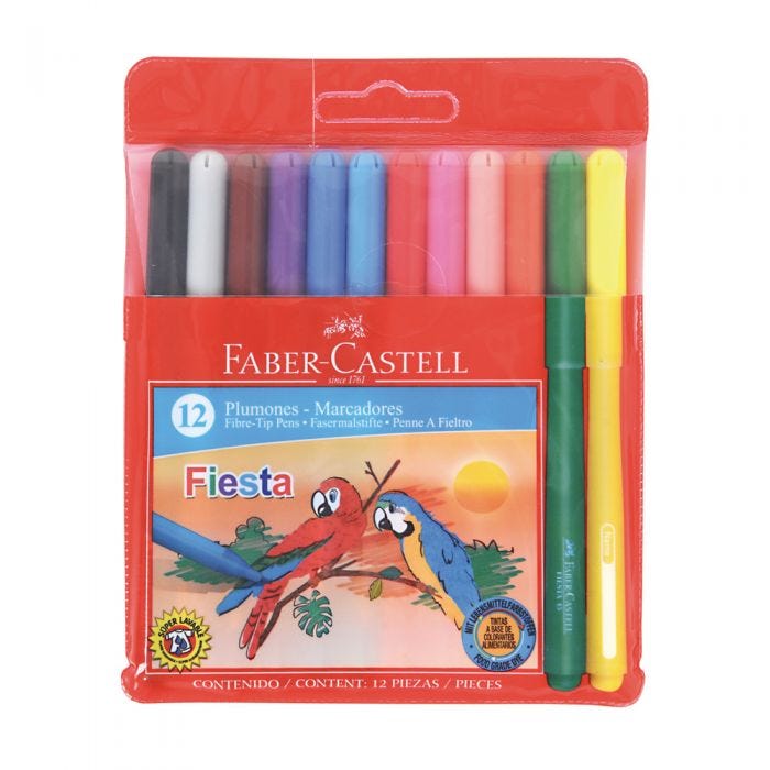 MARCADOR DELGADO 12 COLORES