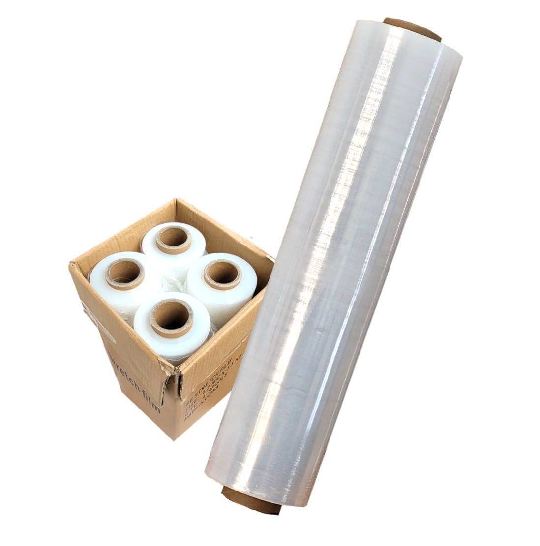 FILM STRETCH 4.2 KGR  50CM 20 MIC TRANSPARENTE 400 m