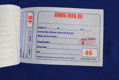 TALONARIO DE RIFAS