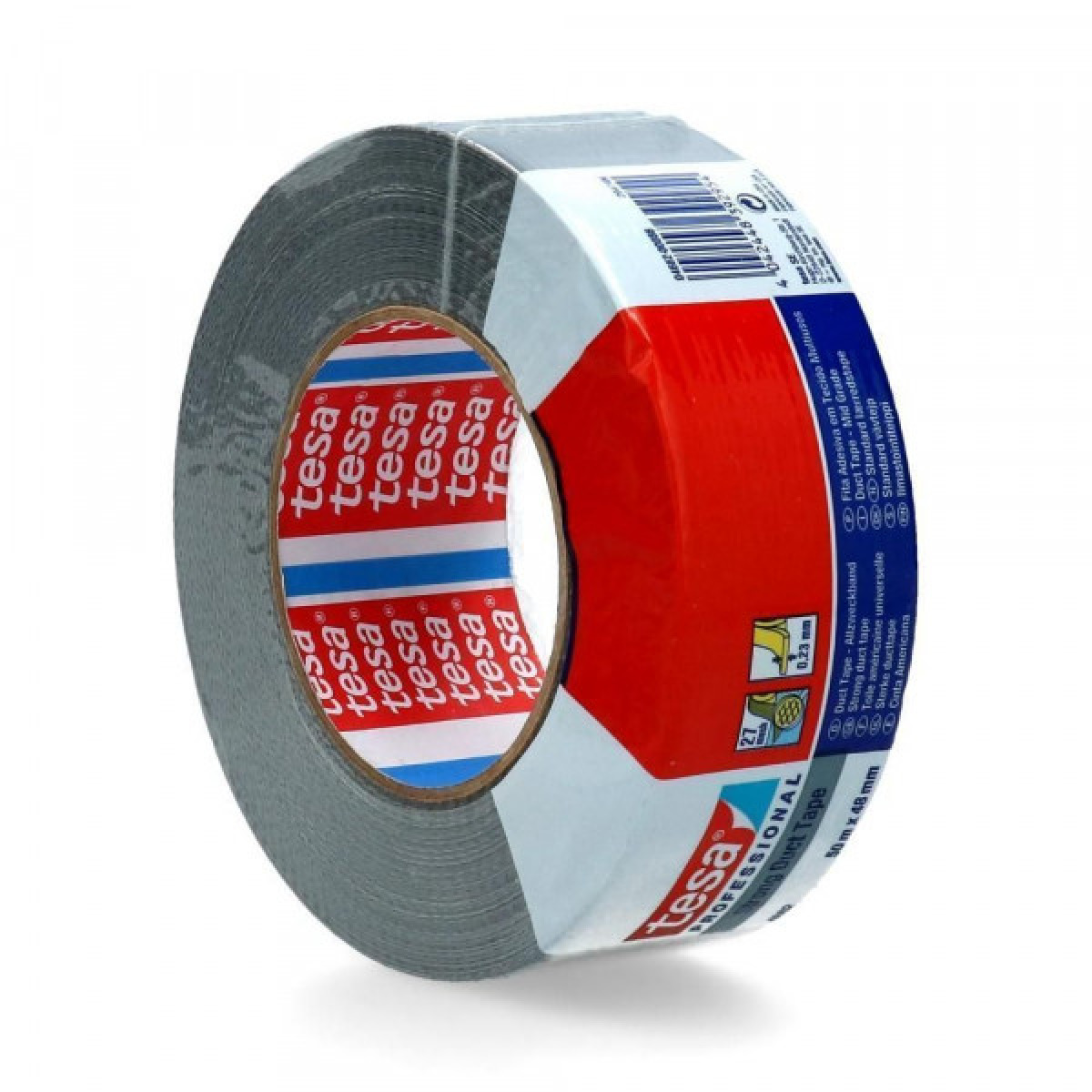 CINTA DE TELA MULTIUSO 48 MM X 10 Y ROJA