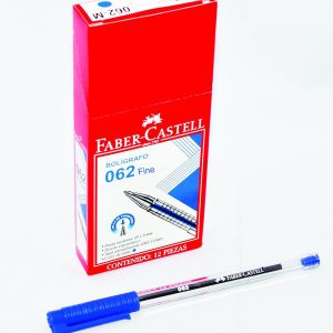 BOLIGRAFO PUNTA FINA 062 AZUL X 12 UNIDADES