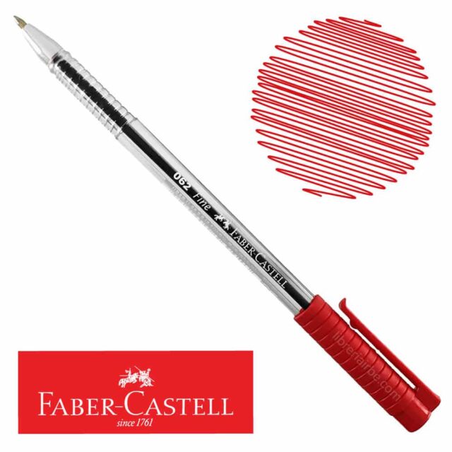 BOLIGRAFO PUNTA FINA 0.62 ROJO X 12 UNIDADES 0.7MM