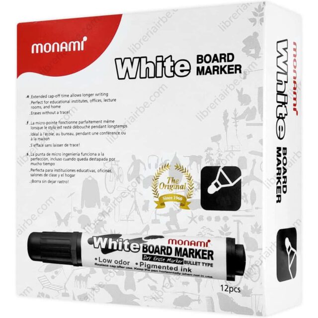 MARCADOR NEGRO PARA/PIZARRA  ( 12 UNI)