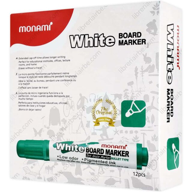 MARCADOR VERDE PARA/PIZARRA  (12 UNI)