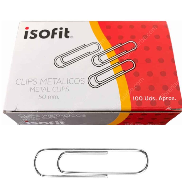 CLIP METALICO DE 50 MM X 100 UNIDADES