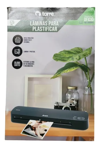 LAMINAS DE PLASTIFICAR 175 MIC TAMAÑO/OFICIO