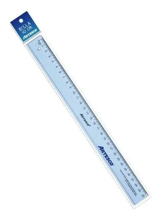 REGLA PLASTICA ST-06132 30 CM AZUL