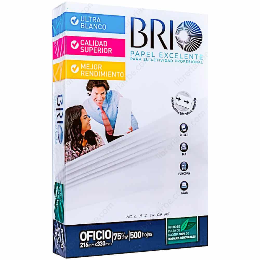 PAPEL BOND TAMAÑO OFICIO X 500 HOJAS 75 GRAMOS