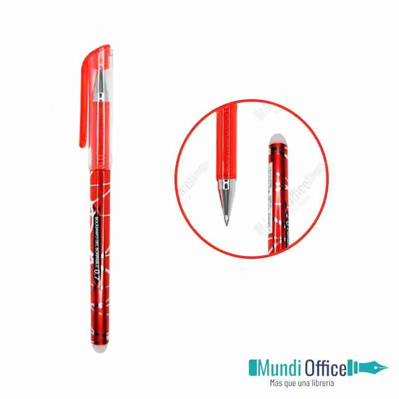 BOLIGRAFOS BORRABLES OFFICE 0.7 ROJO