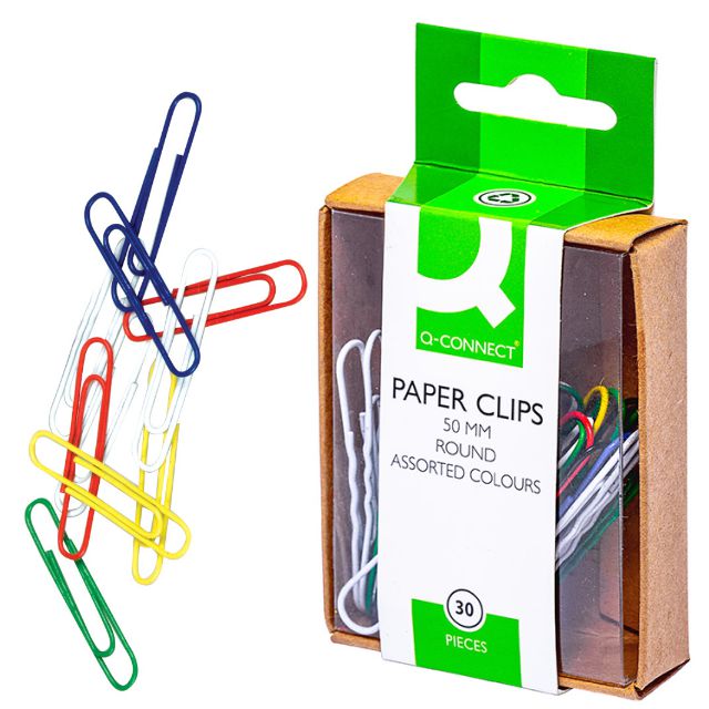 CLIP DE COLORES 50 MM X 12 UN