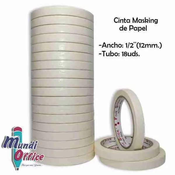 CINTA MASKING 12mm 1/2" X 25m