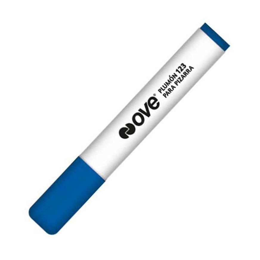 MARCADOR OVE 123 AZUL P/PIZARRA