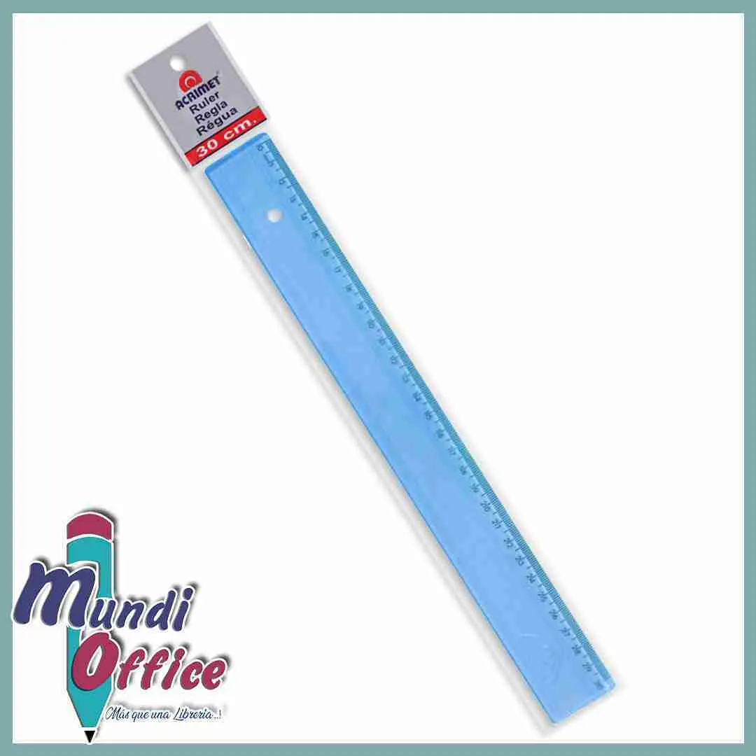 REGLA PLASTICA ST-06132 30 CM AZUL