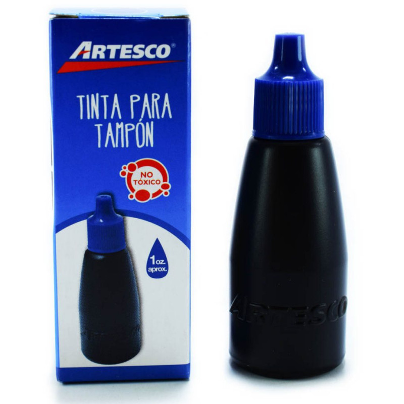 TINTA PARA TAMPO COLOR AZUL 28 ML